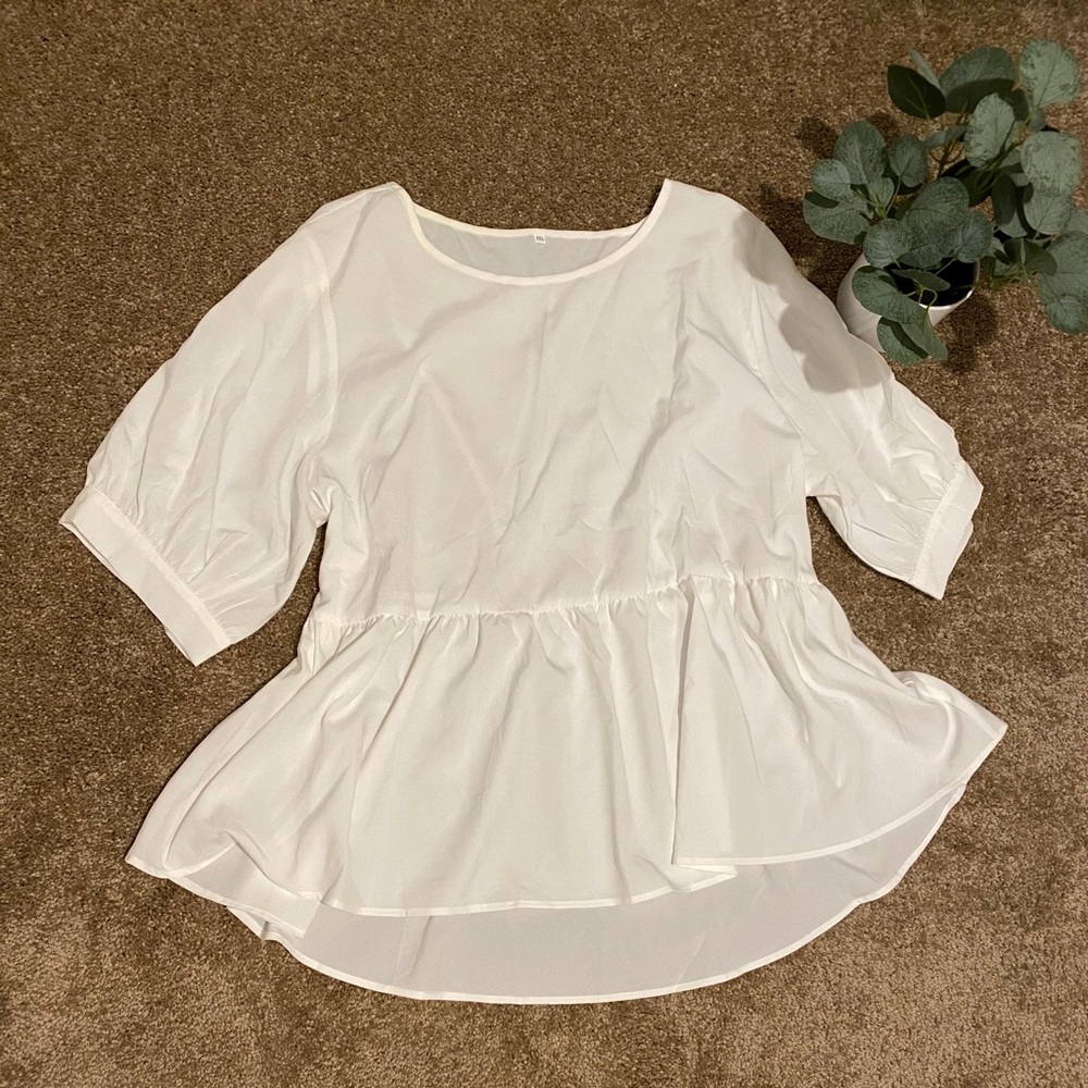 White Baby Doll Blouse